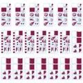 Qatar flag temporary tattoo stickers for football fans and international sports party events - Qatar / 12x6cm