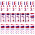 Detailed view of Netherlands flag temporary tattoos for football fans and parties - Netherlands Style / 12x6cm