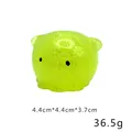 Glinsterende limoengroene squishy mochi met afmetingen van 4,4 cm en 36,5 g gewicht - Gele Geest