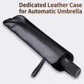 Étui de protection en similicuir noir pour parapluies automatiques - Étui en Cuir pour Parapluie