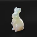 Handcrafted translucent opalite crystal rabbit figurine for Easter home decoration - Opalite (2 Inch)