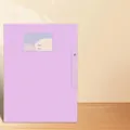 Lila drehbarer Aktenordner für A3- und A4-Papier mit auswechselbarem Beschriftungsschild - A3/A4 Drehhebel-Stil / Lila