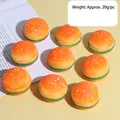 Slow rebound simulation burger squishy toy in individual OPP bag for stress relief - Small