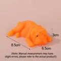 Χαριτωμένο πορτοκαλί Shar Pei παιχνίδι αντιστρες, 8,5x6,5x3 cm, μαλακό υλικό TPR. - Πορτοκαλί-1