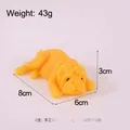 Κίτρινο παιχνίδι squishy Shar Pei για άγχος, 8x6x3cm, βάρος 43g, μαλακή υφή - Κίτρινο-2