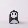 Cute black ghost squishy toy blowing a bubble for Halloween stress relief - Halloween Ghost Spit Bubble