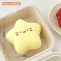 Yellow star-shaped cute stress relief squishy toy, 10x10cm slow rebound foam toy. - Star