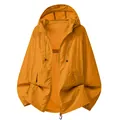 Veste de protection solaire à capuche jaune moutarde respirante pour l'extérieur - S / Hauts / Orange Sable Doré