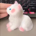 Jouet chat squishy blanc et poilu pour le stress et la décoration de bureau. - Chat Blanc Qui Pince