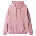 Oversized dusty pink pullover hoodie with front kangaroo pocket and drawstring hood - XS / Tops / Lotus Pink