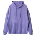 Oversized lavender purple pullover hoodie with drop shoulder and kangaroo pocket - XS / Tops / Violet