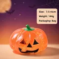 Glinsterende oranje Halloween pompoen knijpspeeltje voor stressverlichting en plezier - Pompoen Squishy / Oranje
