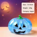 Blauwe glitter Halloween pompoen squeeze toy voor stressverlichting en traag herstel - Pompoen Squishy / Blauw