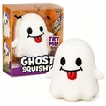 Jouet squishy fantôme d'Halloween mignon avec langue tirée et boîte cadeau - Jouet De Sculpture En Farine Pour Halloween De 15 Cm [motif Fantôme] En Boîte