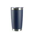 Professional 600ml navy blue insulated stainless steel tumbler for car travel and home use - 600ml / Dark Gray