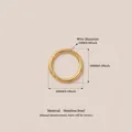 18k gold plated stainless steel 10mm jump ring for DIY jewelry and accessories - O-Ring / 20 Pieces Set