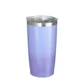 Purple glitter 600ml insulated tumbler for car with transparent splash-proof lid - 600ml / Blue Purple Gradient