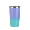 600ml stainless steel insulated tumbler with purple and teal gradient finish for cars - 600ml / Sky Blue Purple Gradient