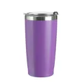 600ml vacuum insulated stainless steel car tumbler in vibrant purple finish for travel - 600ml / Solid Purple