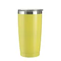 600ml insulated stainless steel car tumbler in vibrant yellow finish - 600ml / Yellow