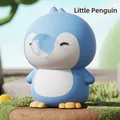 Cute blue penguin blowing bubble slow rebound squeeze toy for stress relief and desk decor - Little Penguin Bubble Blowing Squishy