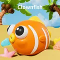 Gioco antistress pesce pagliaccio arancione per decorazione scrivania - Pesce Pagliaccio Arancione Occhi Pop Squishy