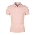 Light pink men's breathable quick-dry ice ion polo shirt for summer business casual - S / Tops / Ice Pink
