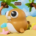 Simpatico giocattolo a compressione a forma di leone marino per alleviare lo stress e decorare - Leone Marino Marrone Occhi Pop Squishy