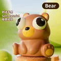 Simpatico orsetto giocattolo spremibile con grandi occhi sporgenti per alleviare lo stress - Orso Marrone Occhi Pop Squishy