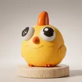 Simpatico pulcino giallo giocattolo da spremere con occhi sporgenti antistress - Pulcino Giallo Occhi Pop Squishy