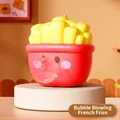 Simpatico giocattolo morbido a forma di patatine fritte che soffia bolle decoro - Patatine Bolle Squishy