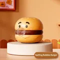 Simpatico hamburger giocattolo antistress che soffia una bolla - Burger Bolle Squishy