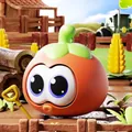 Simpatico giocattolo squishy pomodoro con occhi sporgenti per alleviare lo stress da ufficio - Pomodoro Rosso Occhi Pop Squishy
