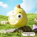 Simpatico giocattolo squishy a forma di pera gialla con bolla per alleviare lo stress - Pera Bolle Squishy