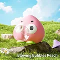 Simpatico giocattolo squishy pesca rosa con design a bolle divertente per alleviare lo stress - Pesca Bolle Squishy