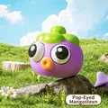 Simpatico giocattolo antistress mangostano squishy per decorazione da scrivania - Mangostano Occhi Pop Squishy