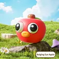 Simpatico giocattolo a mela rossa, decorazione da scrivania variante antistress. - Mela Occhi Pop Squishy
