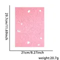 Pegatinas de fieltro rosa para fiesta de revelación de género DIY decoración baby shower - Pegatinas de Fieltro Bebé Niña Rosa