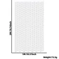 Tenda decorativa a farfalla in lamina bianca 1x2m per matrimoni e feste di compleanno - Bianco