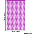Purple hollow butterfly tinsel curtain 1x2m for birthday party decoration 57.7g weight info - Rose Red