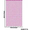 Purple 1x2m butterfly laser foil fringe curtain for party background decorations - Pink