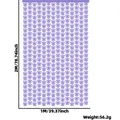 Decorative purple butterfly hollow fringe curtain 1x2M for party and wedding backdrop - Light Purple