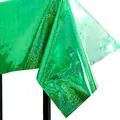 Vibrant shiny green holographic party tablecloth for themed celebrations and event decor - Laser Tablecloth / 1M*2.7M / Green