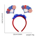 Serre-tête festif drapeau américain pour la décoration de fête de l'Indépendance du 4 juillet - Serre-tête de fête / Style Ballon