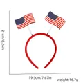 Serre-tête drapeau USA pour fête de l'Indépendance avec dimensions et poids - Serre-tête de fête / Style Double Drapeau USA