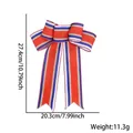 Piccolo fiocco a strisce rosso bianco blu Giorno dell'Indipendenza con misure e peso. - 50 Pezzi / Stile Misto Rosso Bianco Blu