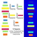 Fluorescent neon party felt hanging banner Set 8 includes 12 strips and a 3m long rope - Neon Rectangle Style