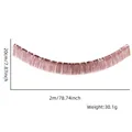 Roségoldenes mattes Folienfransenbanner, 2 m lang und 20 cm breit, für Partydekoration - 20cm x 2m / Matt Roségold