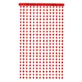 Rideau de franges en aluminium à étoiles rouges pour décor de fête et jour de l'indépendance - 18 Pièces/Paquet / Rouge