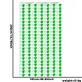 Tenda a frange con foglie di monstera verde per decorazioni festa hawaiana, 2m - 1x2 Metri / Verde Misto